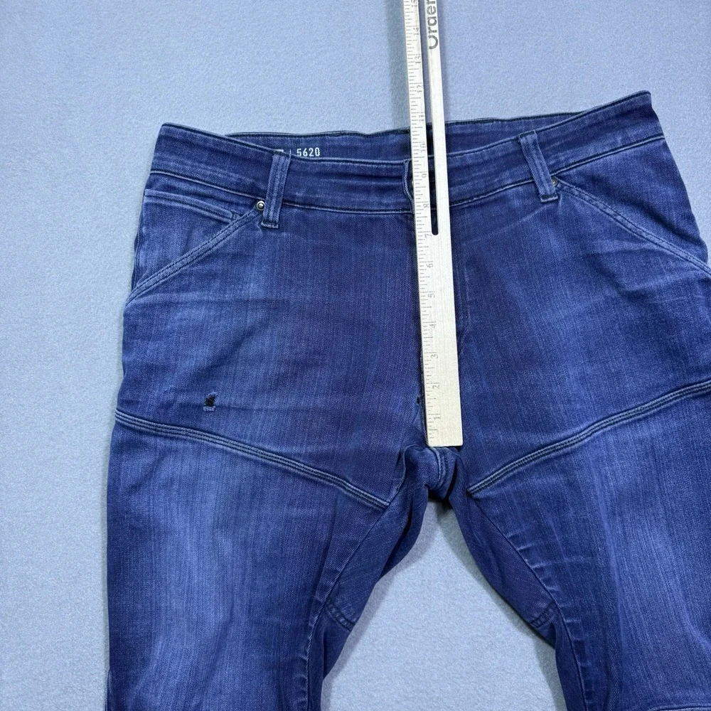 G Star Raw Jeans Mens 34x32 5620 3D Super Slim Tapered Stretch USA Streetwear